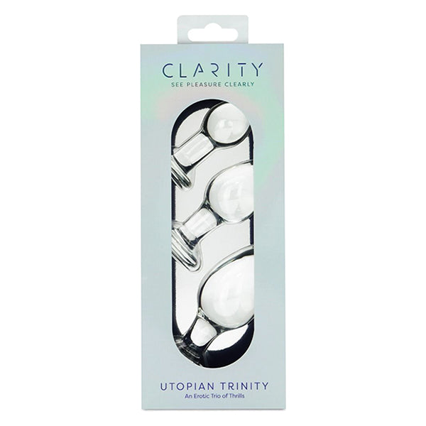 Clarity Utopian Trinity butt plug set