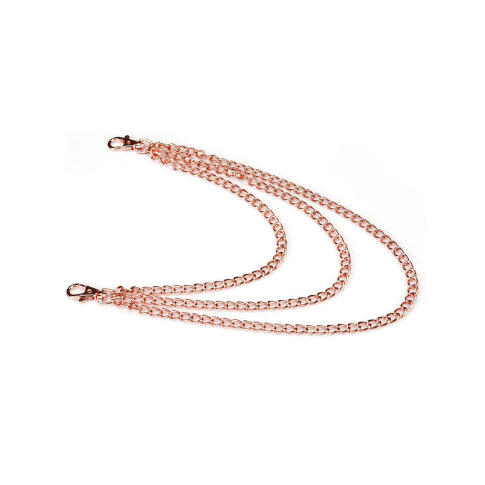 Liebe Seele Wine Red Leather Body Harness and Rose Gold Hardware