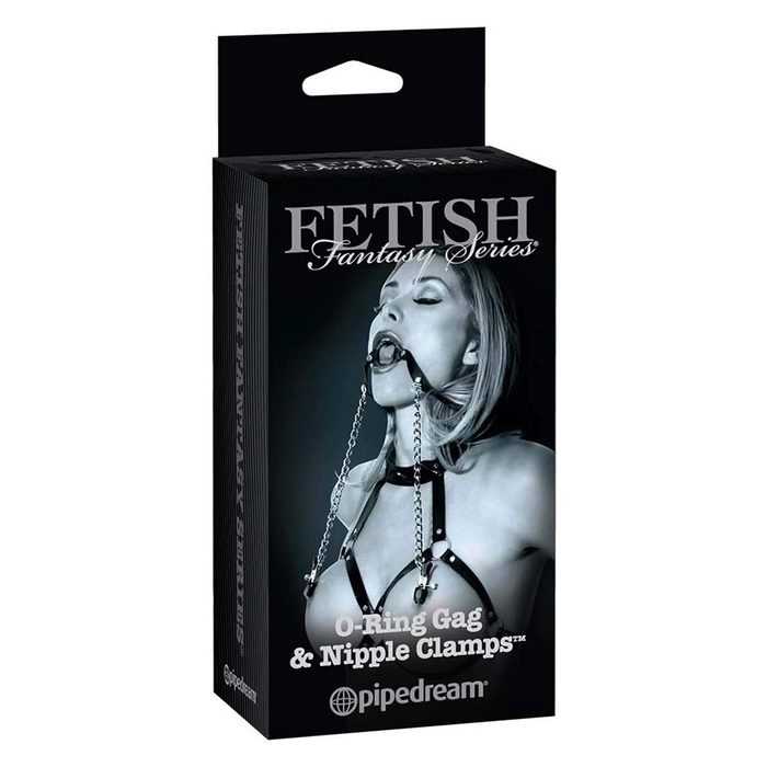 Fetish Fantasy Series Limited Edition O-Ring gag & nipple clamps