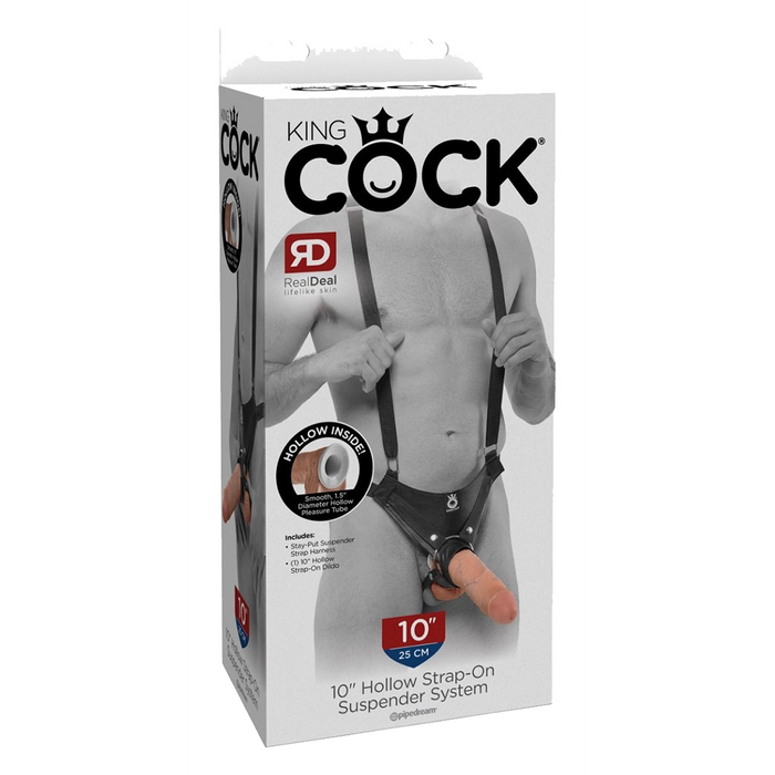 King Cock 10" hollow strap-on