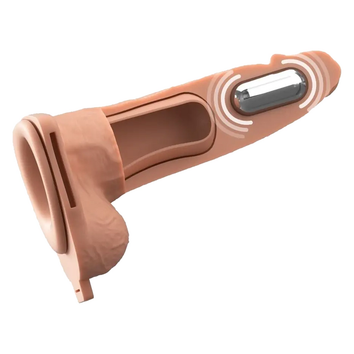 Fantasy X-Tensions Elite Vibrating 6" hollow strap-on