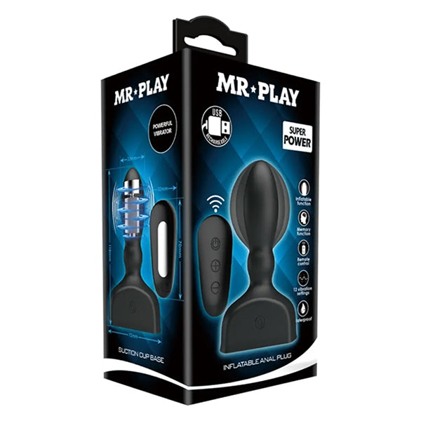 Pretty Love Mr Play inflatable vibrating butt plug