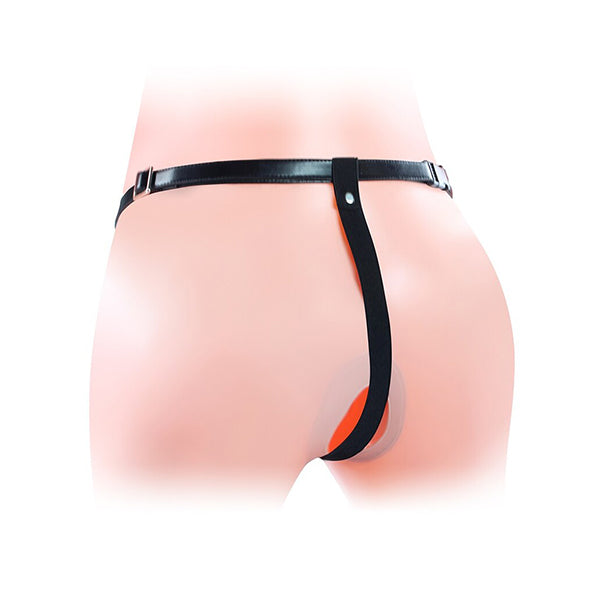 LoveToy Unisex Hollow 6" strap-on double dildo