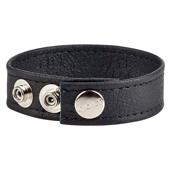 COLT® 3-Snap Leather cock & ball strap