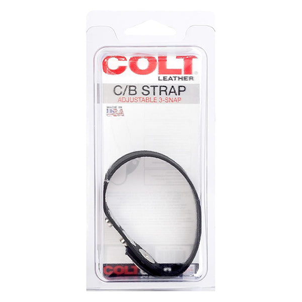 COLT® 3-Snap Leather cock & ball strap