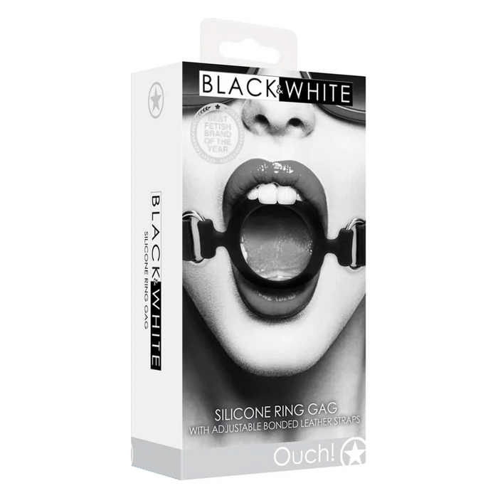 Ouch! Black & White O-Ring gag