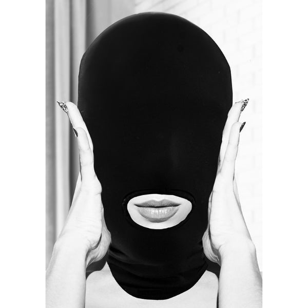 Ouch! Black & White Submission mask with open mouth