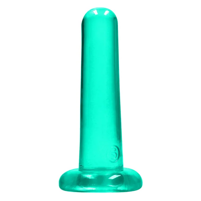 RealRock CRYSTAL CLEAR Straight 5" dildo with suction cup