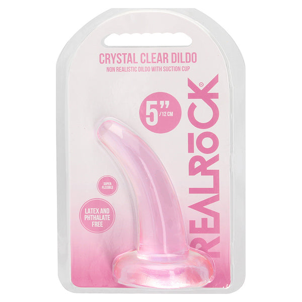 RealRock CRYSTAL CLEAR 5" dildo with suction cup