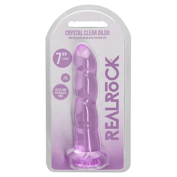 RealRock CRYSTAL CLEAR 7" dildo with suction cup