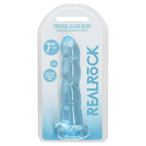 RealRock CRYSTAL CLEAR 7" dildo with suction cup