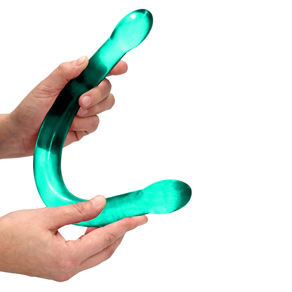 RealRock CRYSTAL CLEAR 17" double ended dildo