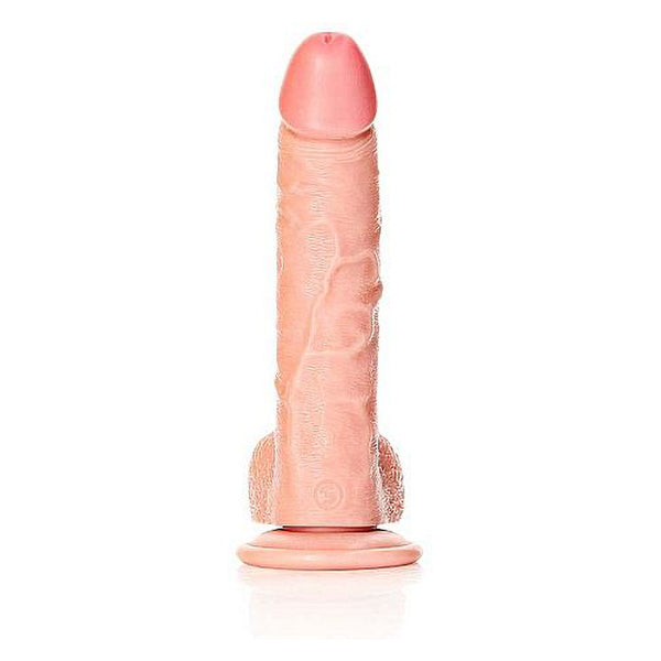 RealRock Curved 8" dildo with balls