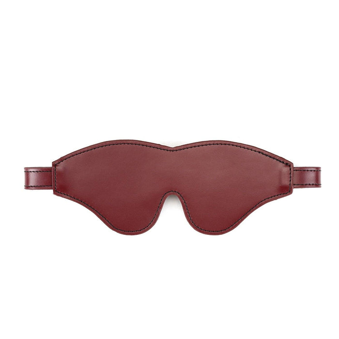 Liebe Seele Wine Red - Leather Blindfold with Rose Gold Buckle
