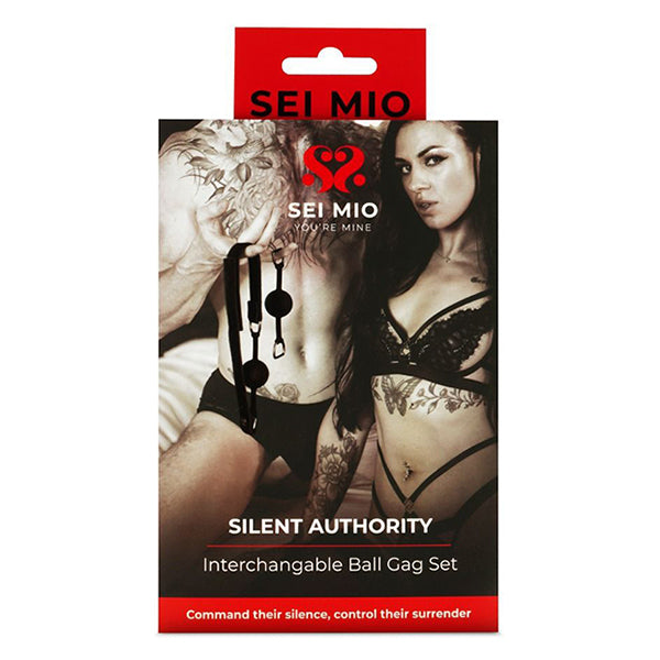 SEI MIO Silent Authority ball gag set