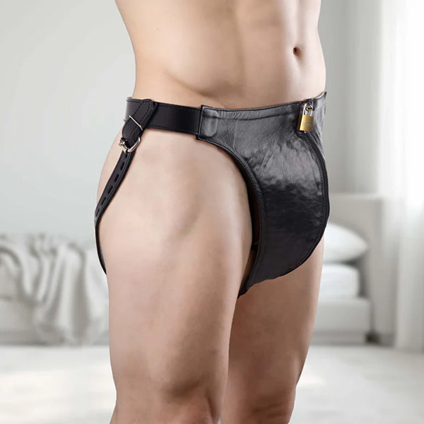 Master Series Spiked Leather Confinement jockstrap