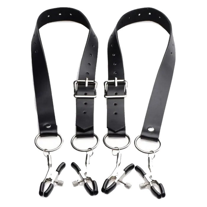 Master Series Spread labia spreader straps (with clamps)