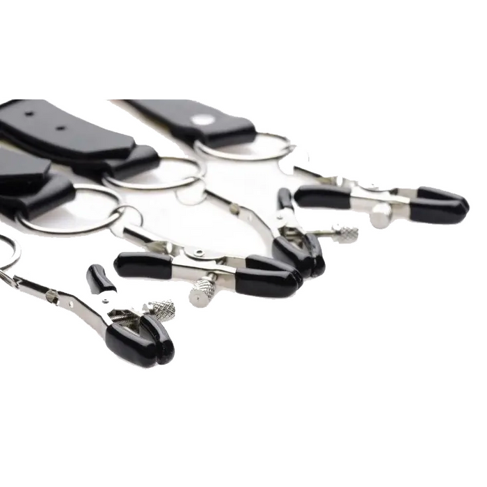 Master Series Spread labia spreader straps (with clamps)
