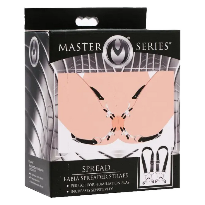 Master Series Spread labia spreader straps (with clamps)