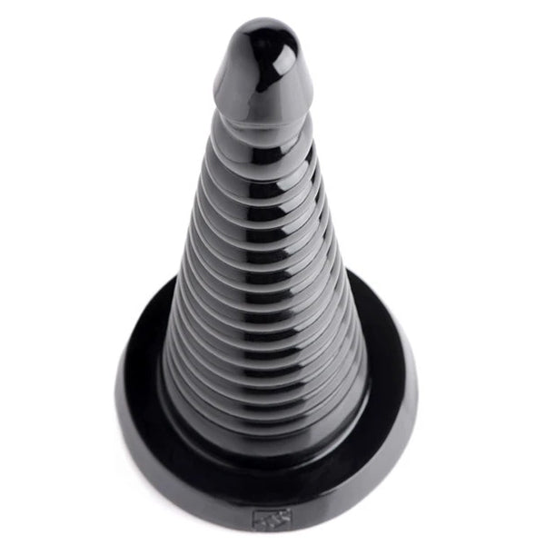 Master Series Giant Ribbed anal cone dildo
