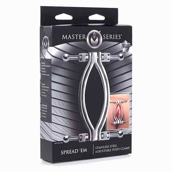 Master Series Spread 'em pussy clamp