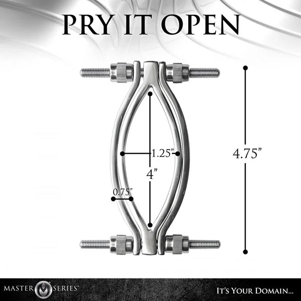 Master Series Spread 'em pussy clamp