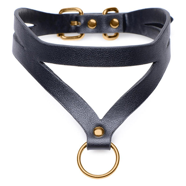 Master Series Bondage Baddie collar with O-Ring