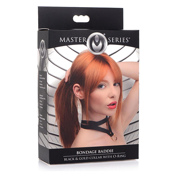 Master Series Bondage Baddie collar with O-Ring