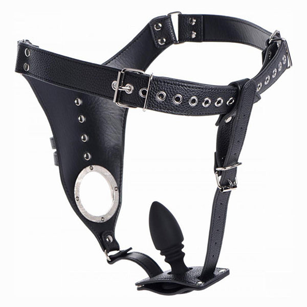 STRICT penis chastity belt with butt plug
