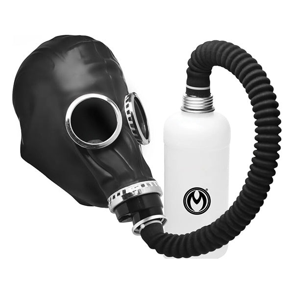 Master Series Dark Inhaler gas mask with bottle
