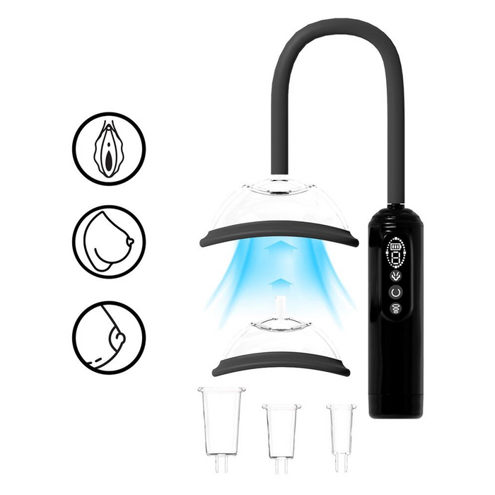 Pumped vulva, breast, & nipple pump
