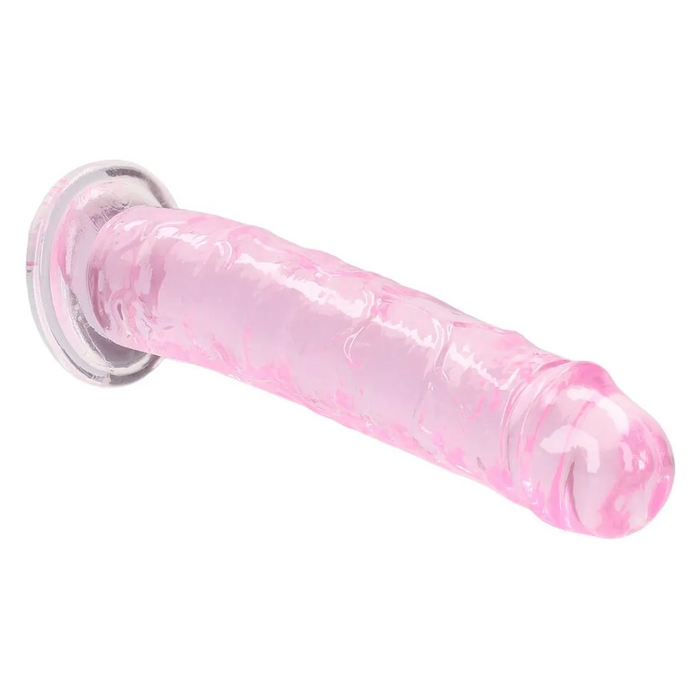 RealRock CRYSTAL CLEAR 5" straight dildo with suction cup