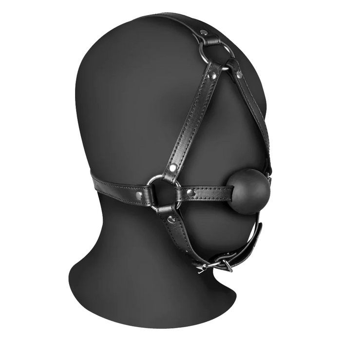 Ouch! XTREME head harness (with solid ball gag)