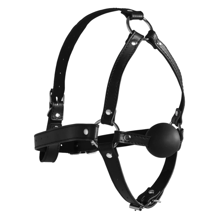 Ouch! XTREME head harness (with solid ball gag)