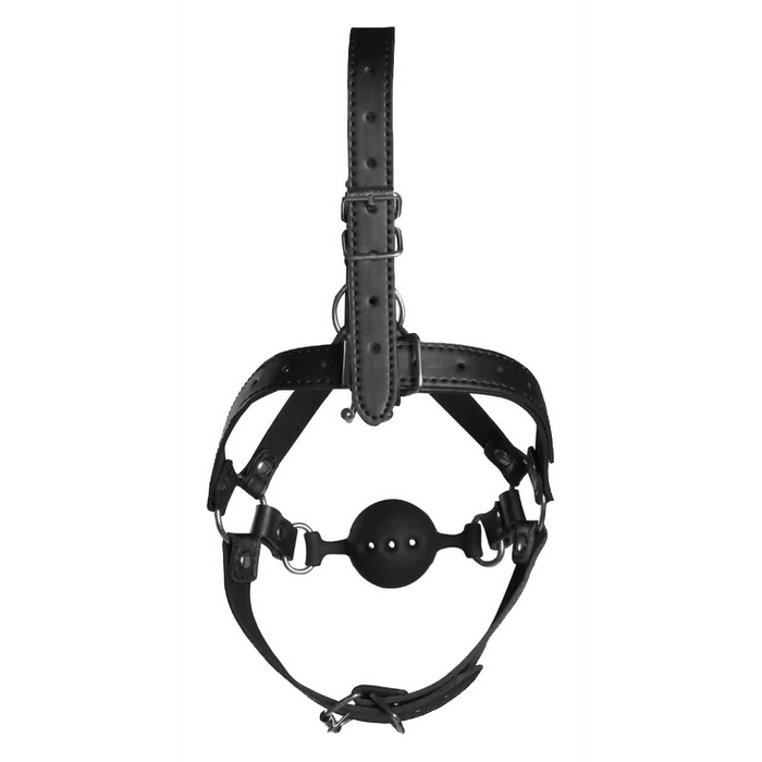 Ouch! XTREME head harness (with breathable ball gag and nose hooks)