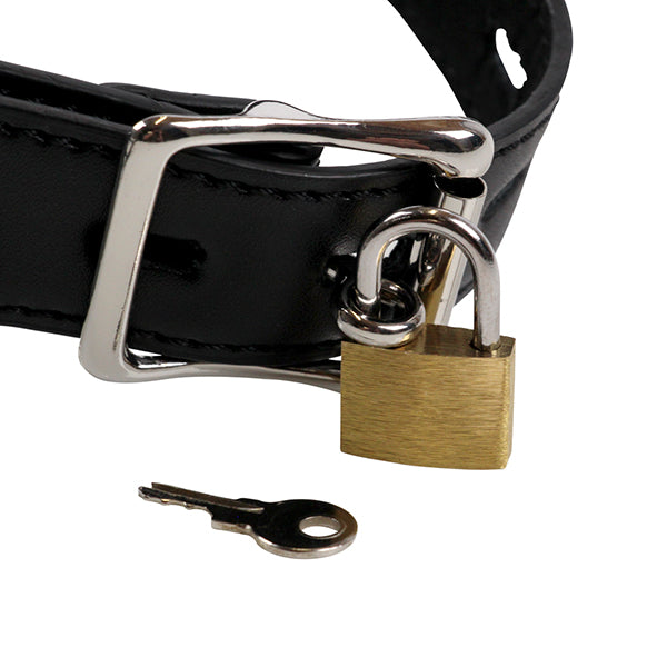 Ouch! Xtreme Head Harness with open mouth gag and plug stopper