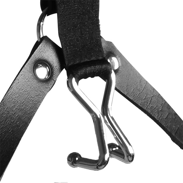 Ouch! Xtreme Head Harness with spider gag and nose hooks