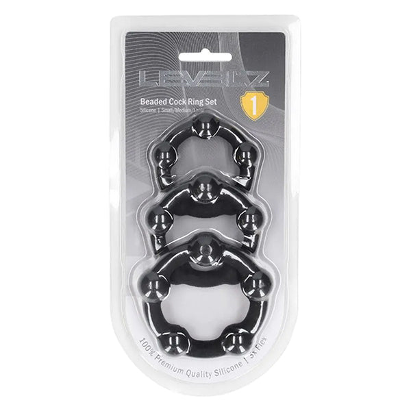 Levelz Beaded cock rings (triple pack)