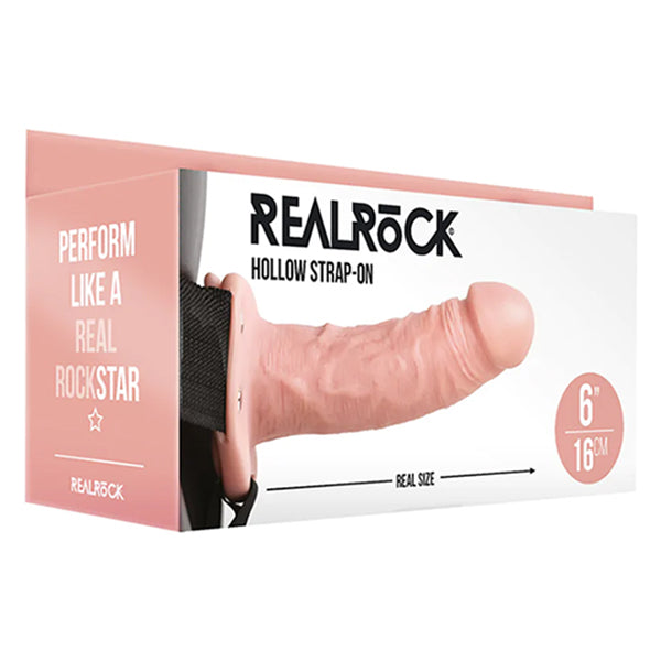 RealRock 6" hollow strap-on