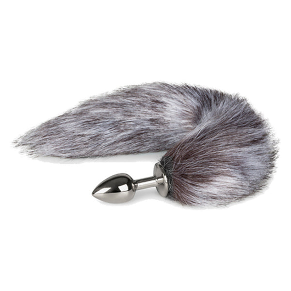 EasyToys Silver Fox Tail butt plug