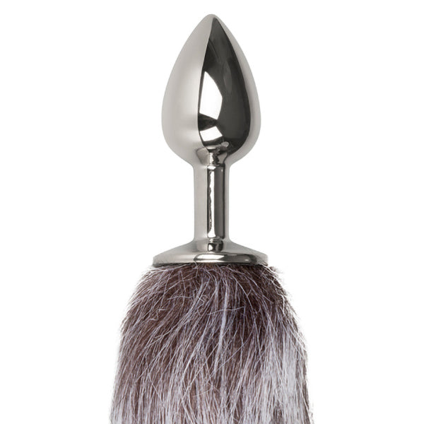 EasyToys Silver Fox Tail butt plug