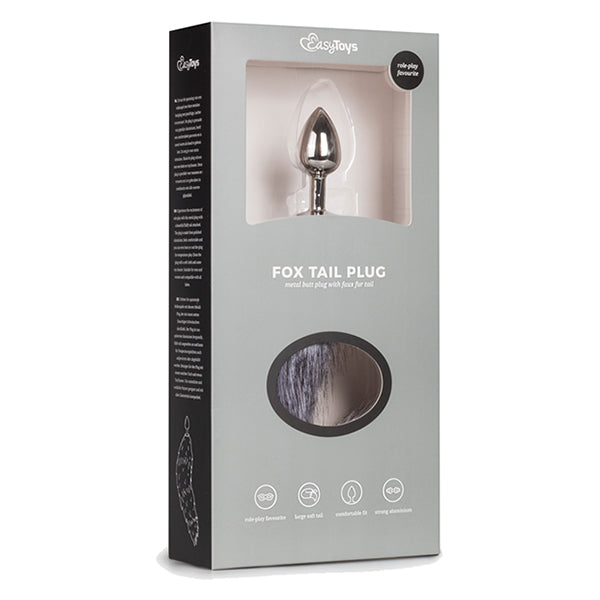 EasyToys Silver Fox Tail butt plug