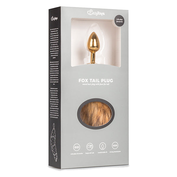 EasyToys Gold-Beige Fox Tail butt plug