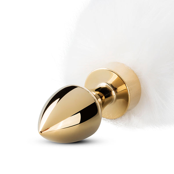 EasyToys Gold-White Fox Tail butt plug