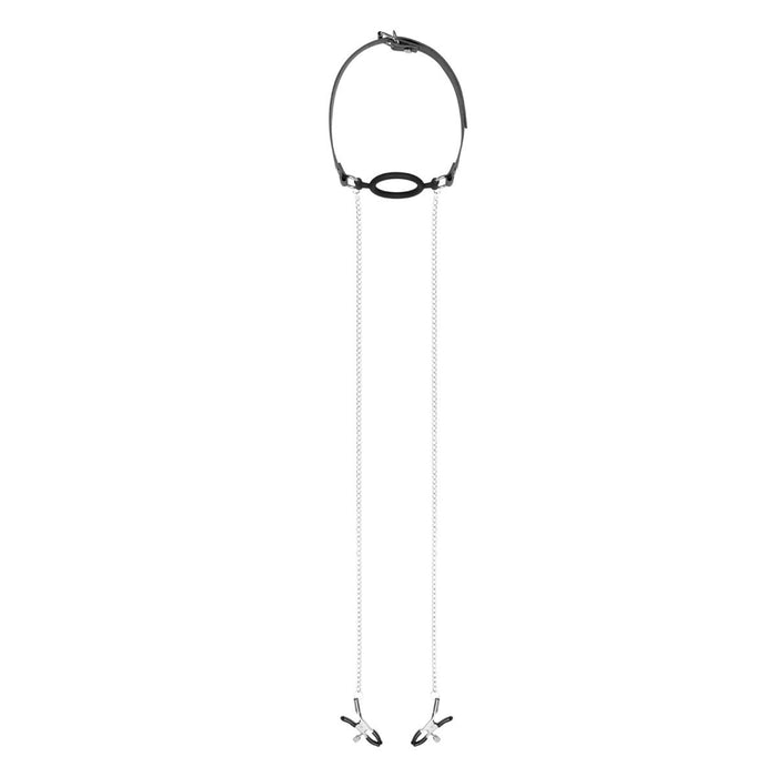 Bedroom Fantasies nipple clamps & gag ring