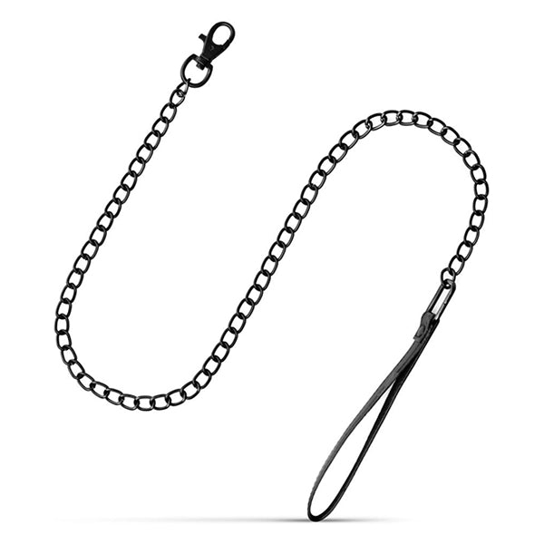Bedroom Fantasies Faux Leather collar with leash