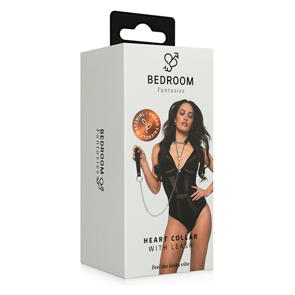 Bedroom Fantasies Silver collar with leash