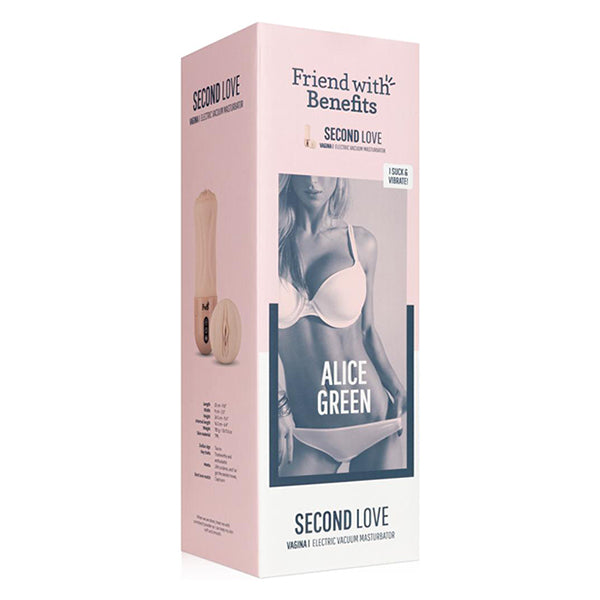 Friend with Benefits Alice Green vibrating masturbator with suction