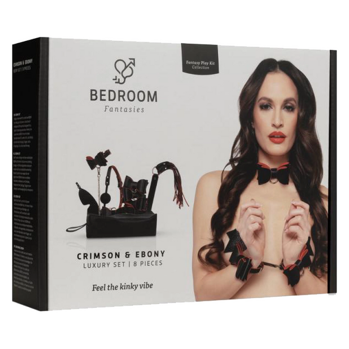 Bedroom Fantasies Crimson & Ebony bondage set (8-piece)