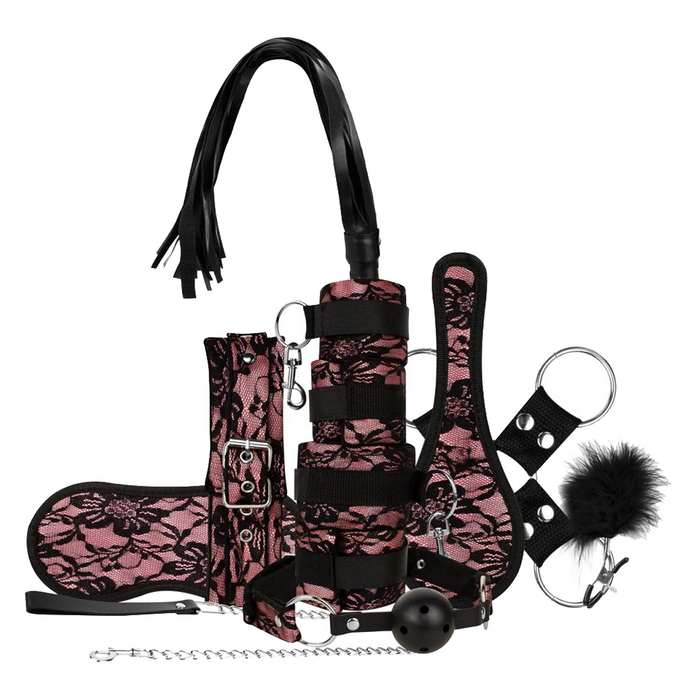 Bedroom Fantasies Bound By Lace bondage set (9-piece)